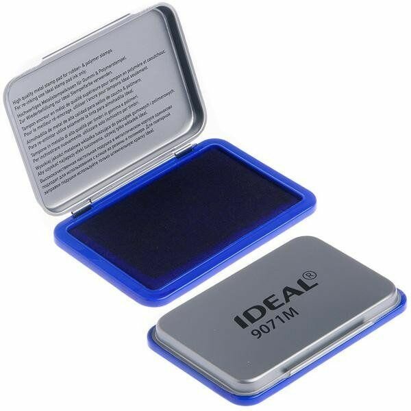 фото IDEAL 9071-M Офисная настольная штемпельная подушка (56 х 90 мм.), Чёрный