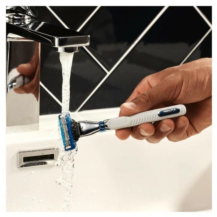 Сменные кассеты для станка Gillette MACH3 Turbo с 3-мя лезвиями, 2 шт. — фото 1