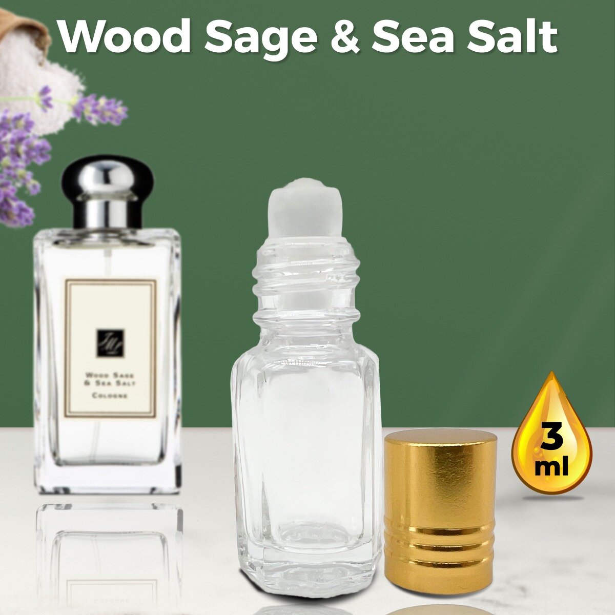 "Wood Sage And Sea Salt" - Духи унисекс 3 мл + подарок 1 мл другого аромата