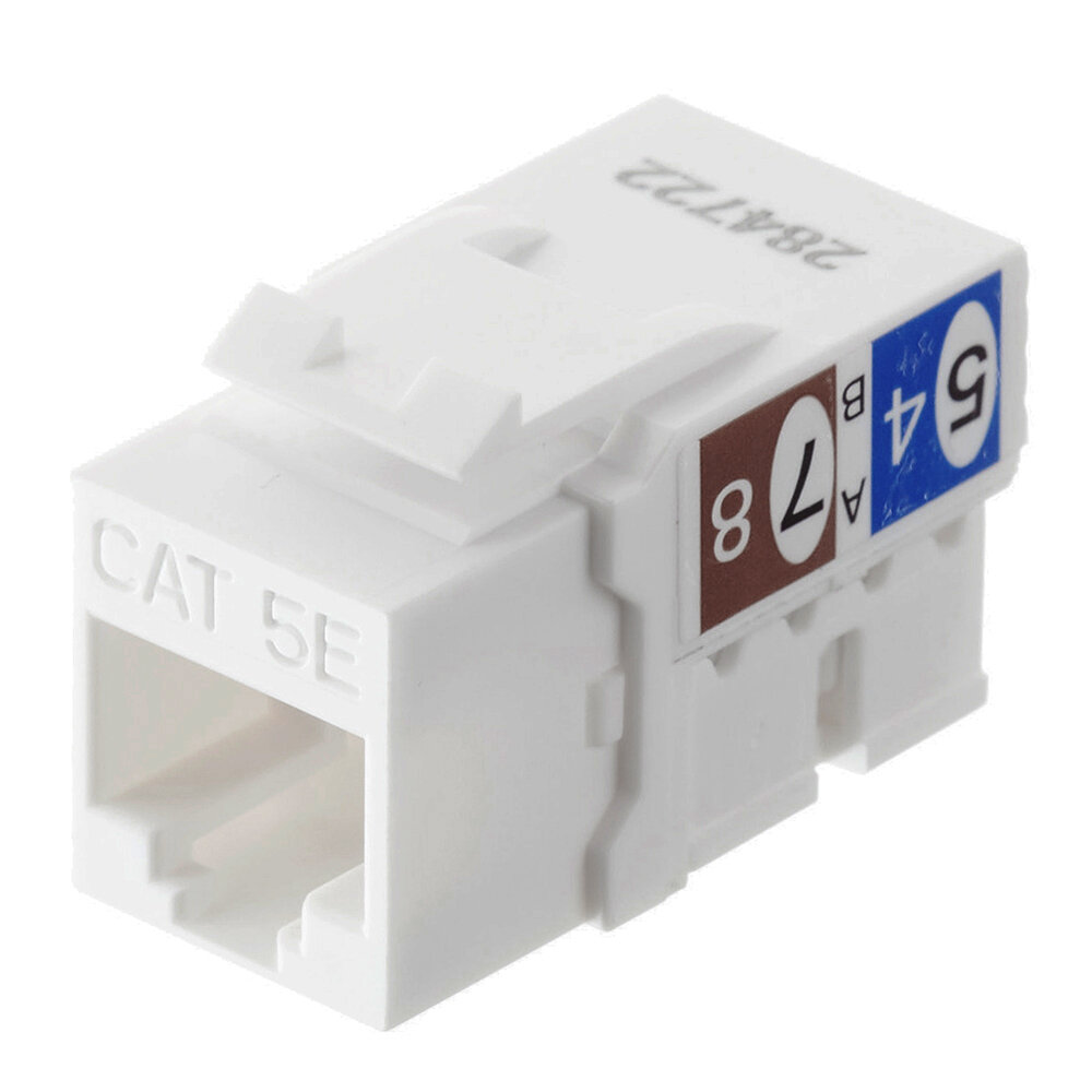 Переходник компьютерный Hyperline Keystone (432595) RJ-45 8P8C CAT5e серый