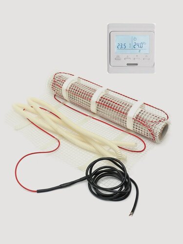 Изображение товара Тёплый пол электрический под плитку 2,5 м2 с электронным терморегулятором RTC 51.716