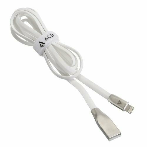 ACD Кабель USB соединительный USB A-Lightning ACD U922 ACD-U922-P5W, белый (1.2м) (ret) кабель type c 1 2м acd acd u922 c2l плоский синий