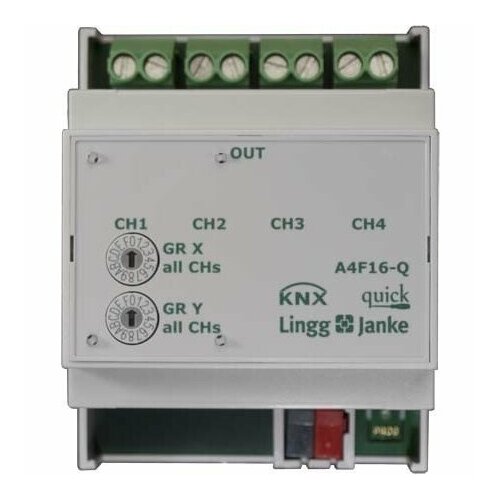 Исполнительный механизм KNX A4F16-Q – Lingg & Janke – Q79232 – 4260049685101 датчик температуры lingg janke ltf02 1m 55 125ос 89104