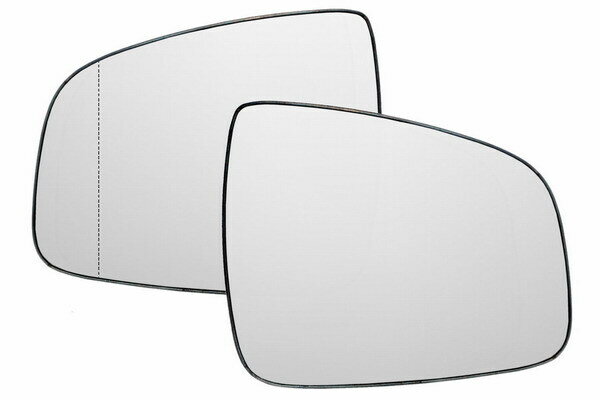 Комплект зеркальных элементов Лада Ларгус (12-20) с обогревом и левым асферическим, правым сферическим противоослепляющими отражателями нейтрального тона.