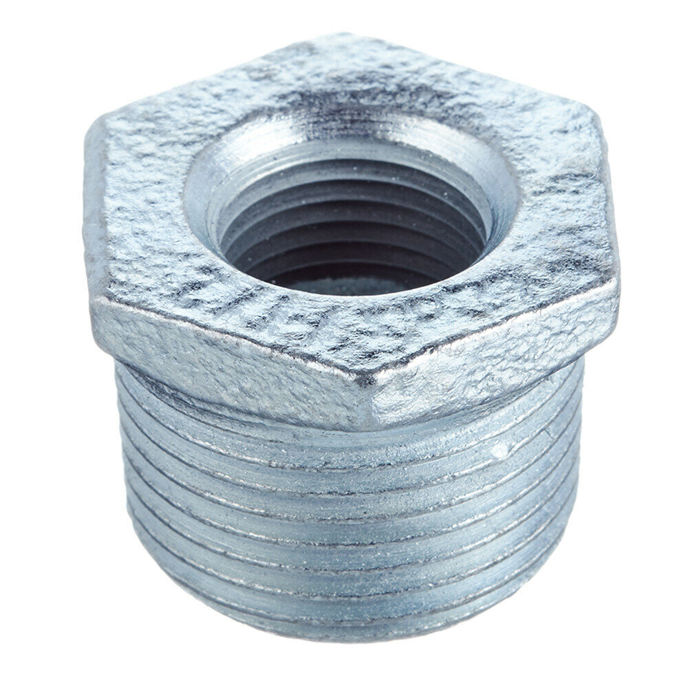 фото Футорка Gebo (241-25V) 1 НР(ш) х 1/2 ВР(г) чугунная оцинкованная