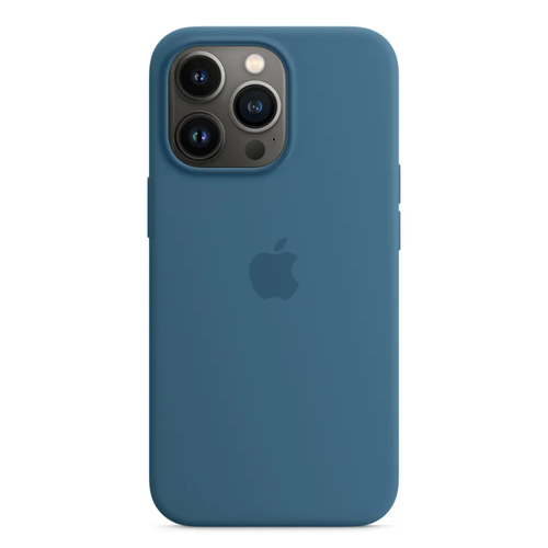Чехол Силиконовый с цветной анимацией для iPhone 13 Pro, Slicone Case MagSafe/ Blue Jay / Синий