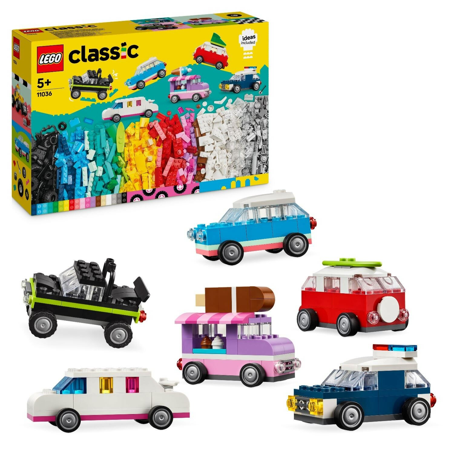 Конструктор LEGO Classic Создавай автомобили 11036-L