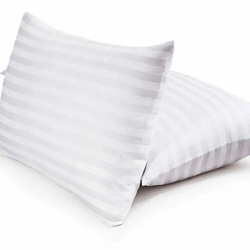 Комплект наволочек Страйп Сатин 50х70 полоса 3см на молнии