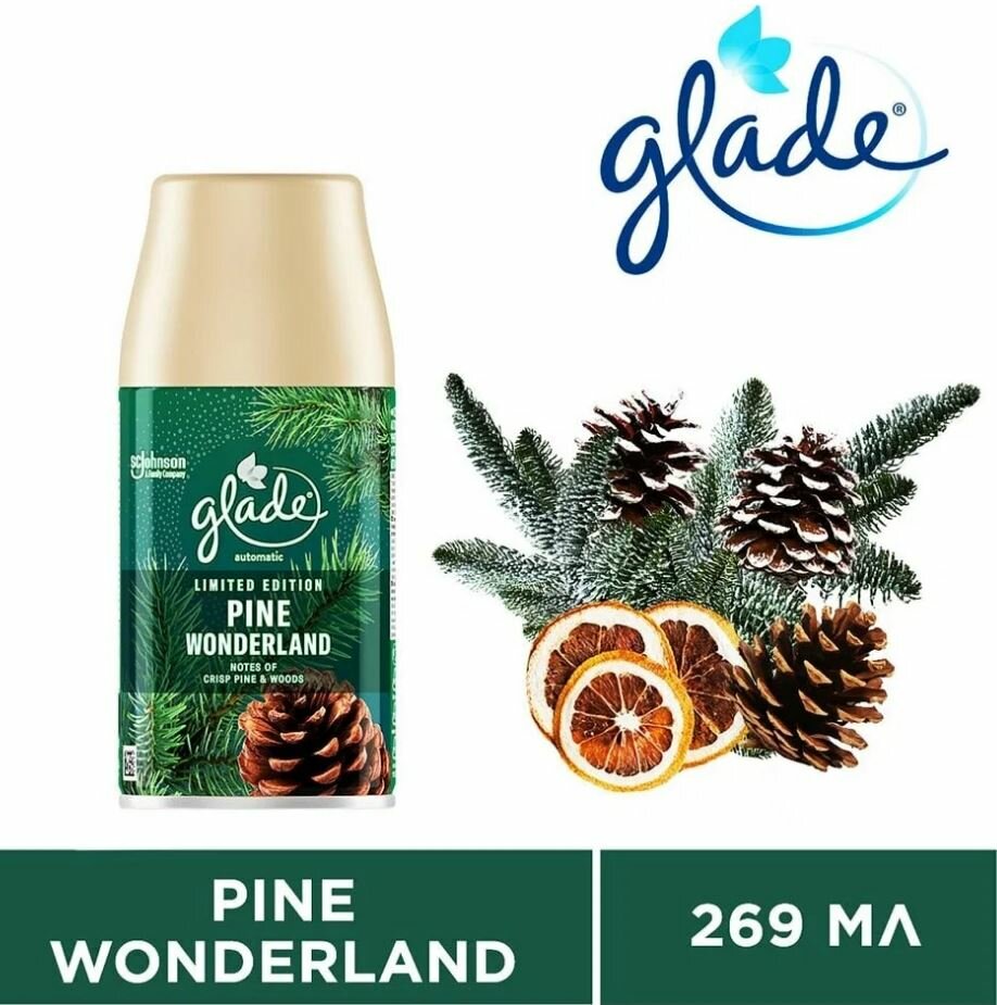Освежитель воздуха Glade сменный баллон Pine Wonderland