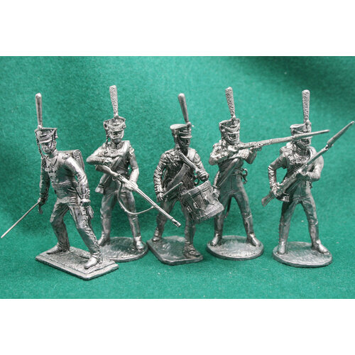 Набор оловянных солдатиков 54 мм Московский гренадерский полк Россия 1812 г