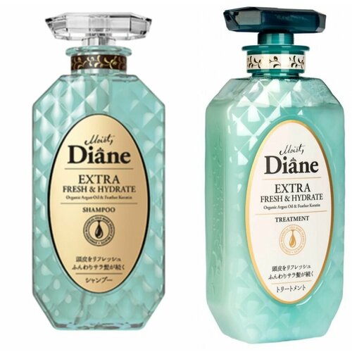 кератиновая сыворотка против выпадения волос moist diane diane perfect beauty 50 мл Moist Diane Набор Шампунь и Бальзам-маска для волос Perfect Beauty Свежесть, по 450 мл