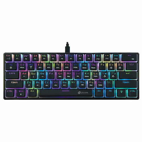 Клавиатура Oklick K763W Black USB 295200₽