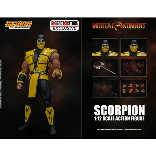 Фигурка Скорпион Эксклюзив - Мортал Комбат 3. Scorpion bbts Exclusive - Mortal Kombat 3. Storm Collectibles