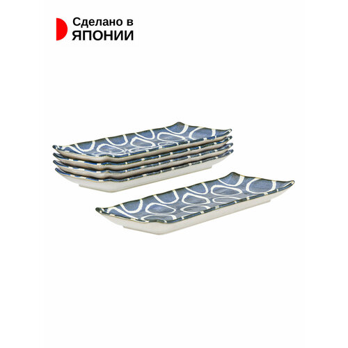 Набор длинных тарелок Блюдо для подачи из фарфора 278х11х27 см 5 шт 3403₽