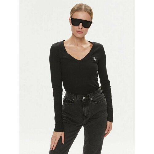 Лонгслив Calvin Klein Jeans, размер XXL [INT], черный