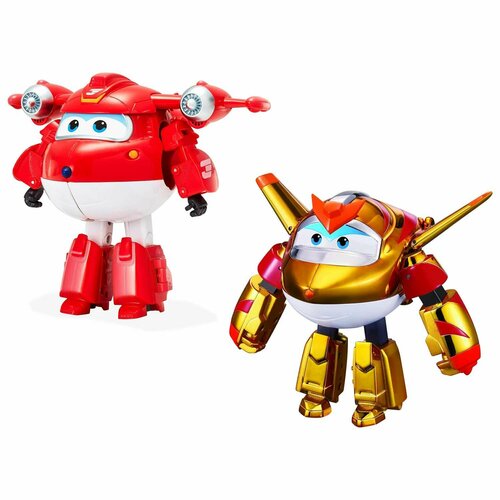 Набор Super Wings Трансформеры Джетт и Голден бой EU750202 мини трансформер голден бой