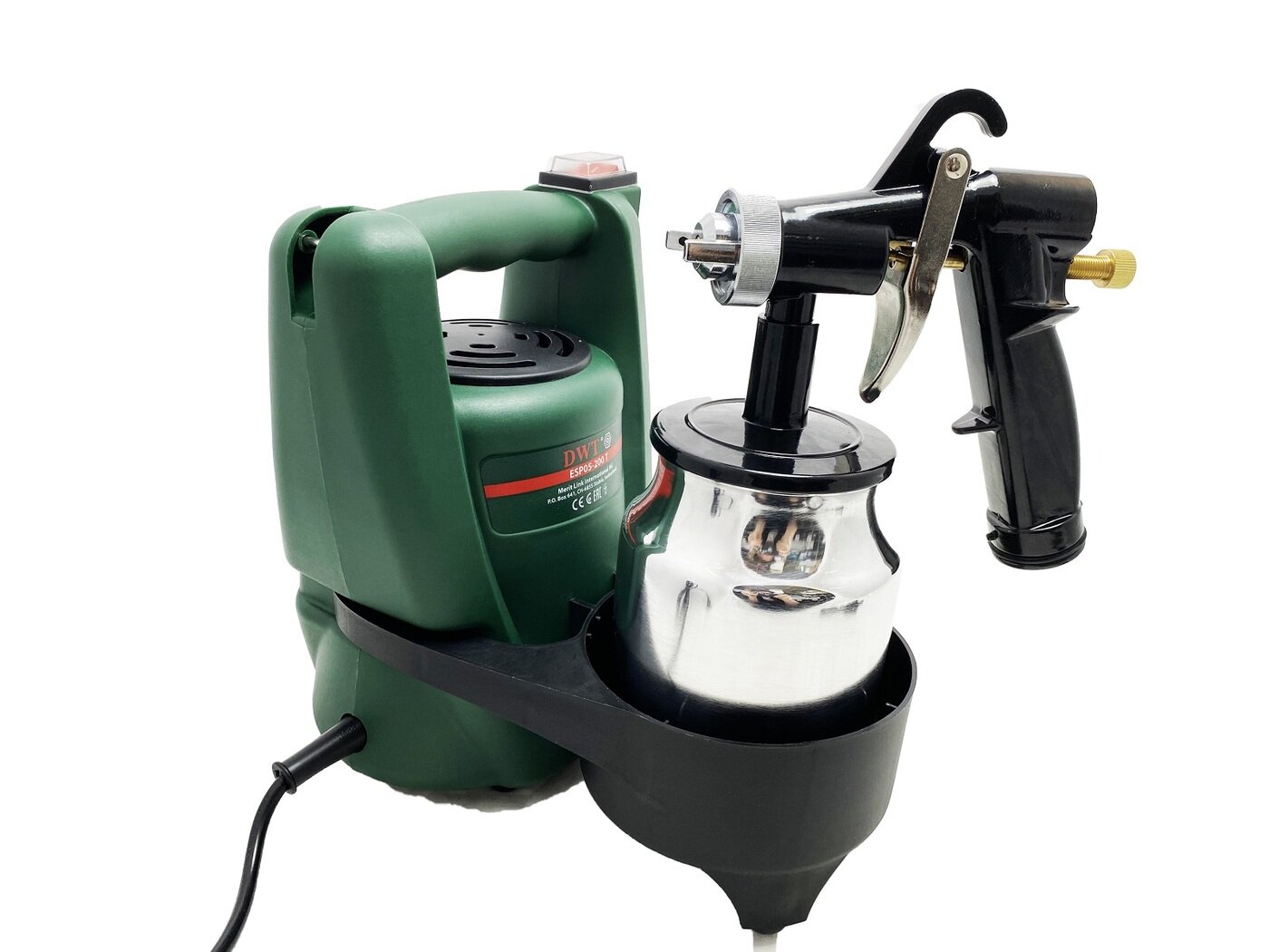 Краскопульты Аккумуляторные Краскопульт электрический DWT ESP05-200 T с внешним блоком подачи воздуха