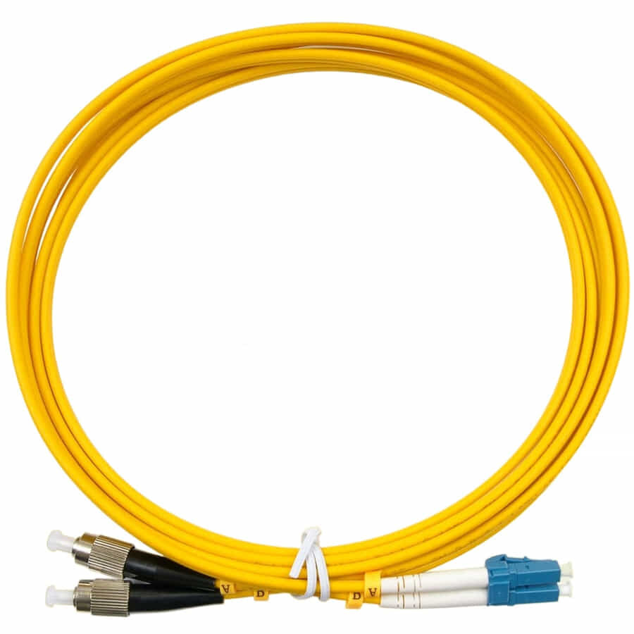 Патч-корд оптический (optic patch cord) FC/UPC-LC/UPC SM 9/125мкм одномодовый (duplex) 2 метра