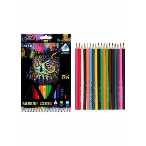 Карандаши 18 цветов deVENTE Trio Mega S 600₽