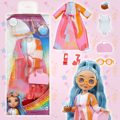 Одежда для кукол Одежда, обувь и аксессуары для куклы Rainbow High Пляжная вечеринка