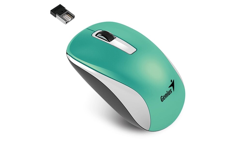 Genius NX-7010 Magenta Metallic style. 2.4Ghz wireless BlueEye mouse 1200 dpi powerful BlueEye AA x 1