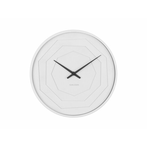 Часы настенные Karlsson LAYERED ORIGAMI пластик, белый