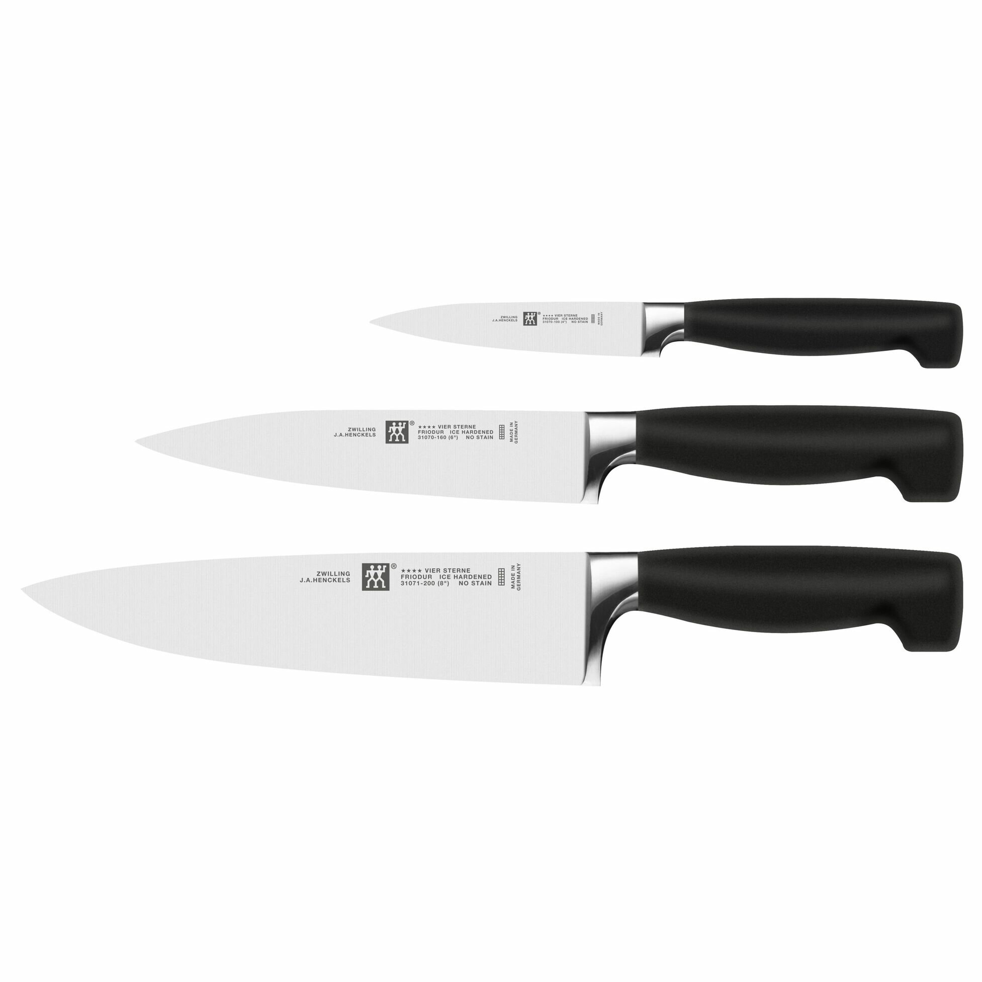 Набор ножей ZWILLING Four Star 35048-000, 3 шт, черный