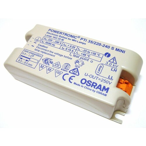 ЭПРА для металлогалогенных ламп 35W OSRAM PTI 35/220-240V S MINI