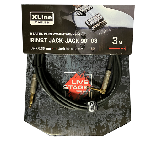 Xline Cables RINSTJACK-JACK 9003 Кабель инструментальный Jack 6,35mm mono - Jack 6,35mm mono 90°