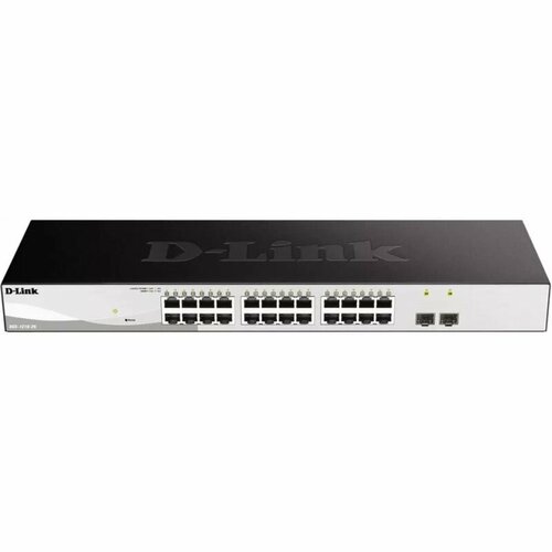 Коммутатор D-Link DGS-1210-26FL2A L2 24x1Гбитс 2SFP управляемый 16797₽