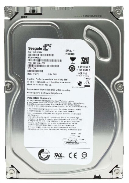 Жесткий диск Seagate ST2000VX002 3Tb SATAIII 3,5" HDD