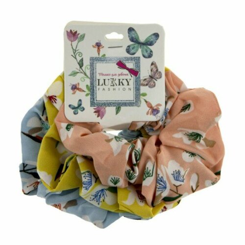 Lukky Fashion резинки текстильные шифон 3 шт 410₽