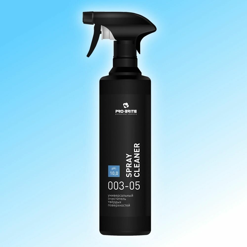 Универсальное моющее средство PRO-BRITE SPRAY CLEANER для твердых влагостойких поверхностей оргтехники 500 мл. 1шт.