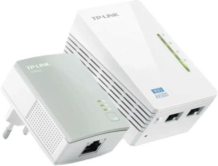 Сетевой адаптер TP-Link TL-WPA4220 KIT, TL-WPA4220(1 шт.)+TL-PA4010(1 шт.)