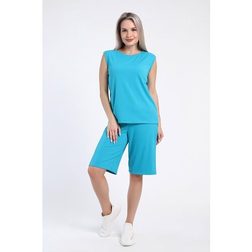 Комплект одежды Руся, размер 52, бирюзовый, голубой