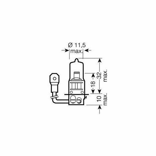 Лампа накаливания, фара дальнего света, OSRAM 64151NBU-01B (1 шт.)