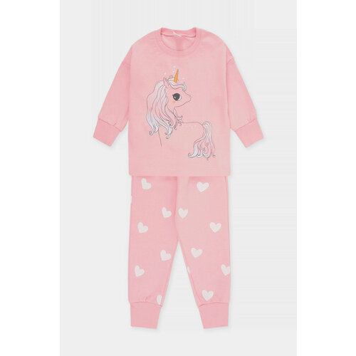 Пижама crockid, размер 60/116, розовый