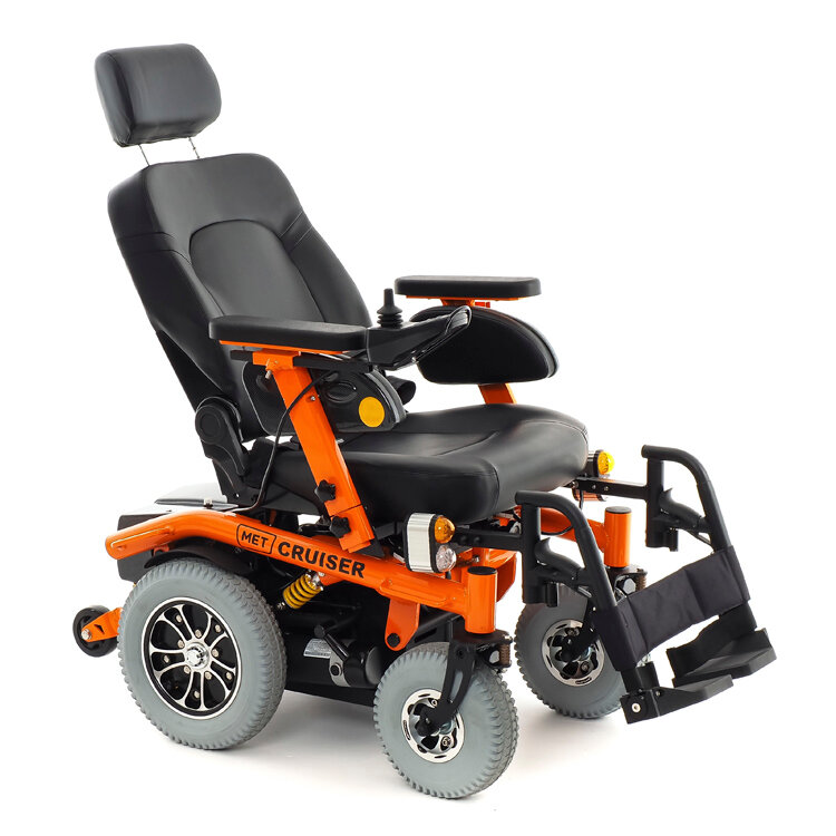 Инвалидная коляска с электроприводом MET CRUISER 21 с сиденьем автомобильного типа Кресло-коляска электрическая