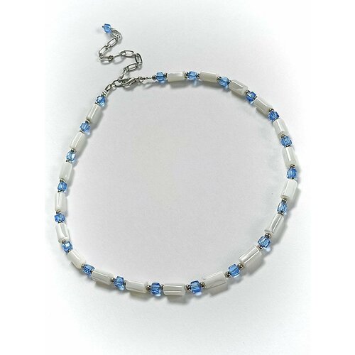 Чокер MARI JOO длина 48 см белыйголубой 1699₽