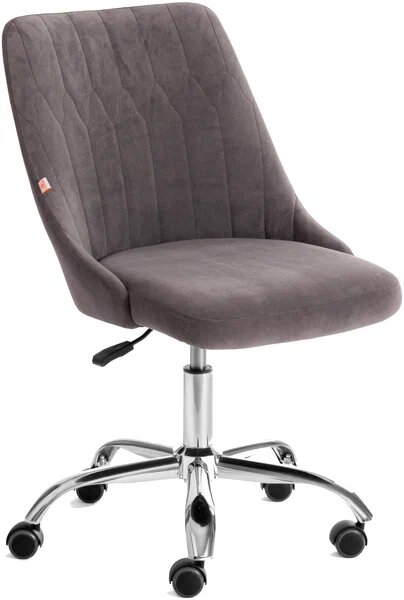 Кресло компьютерное Tetchair SWAN, флок , grey, 29