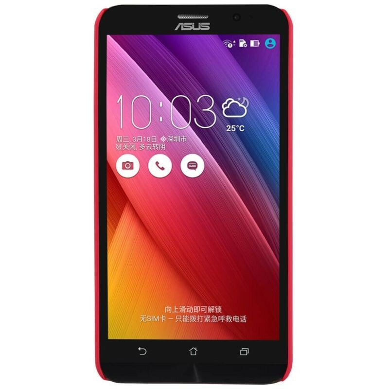 Накладка пластиковая Nillkin Frosted Shield для Asus Zenfone 2 ZE551ML / ZE550ML красная