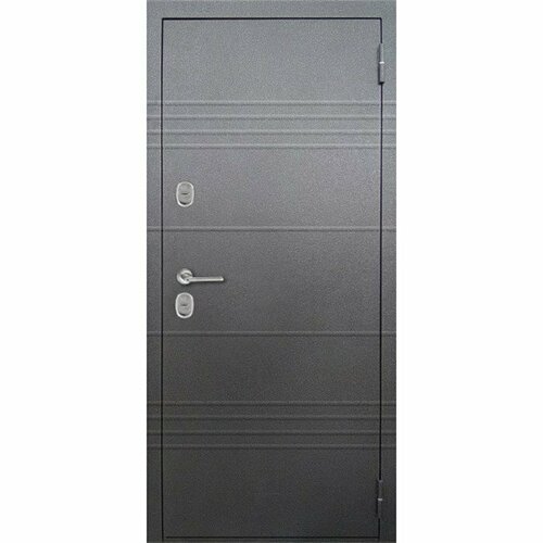 Дверь металлическая термо S5 антик серебро/белая 860 правая