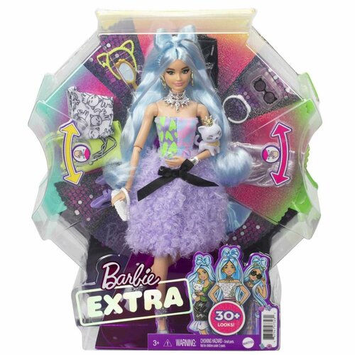 Кукла Barbie Extra с набором аксессуаров и одежды кукла barbie extra fancy hhn12