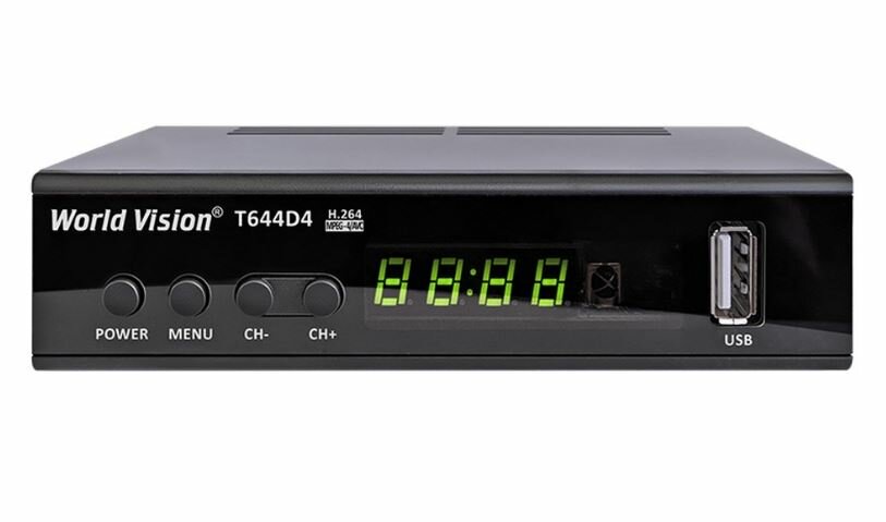 TV-тюнер World Vision T644 D4 (DVB-T/T2, DVB-C и FM радио), черный