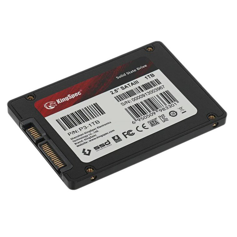 Накопитель SSD Kingspec SATA III 1Tb P3-1TB 2.5"