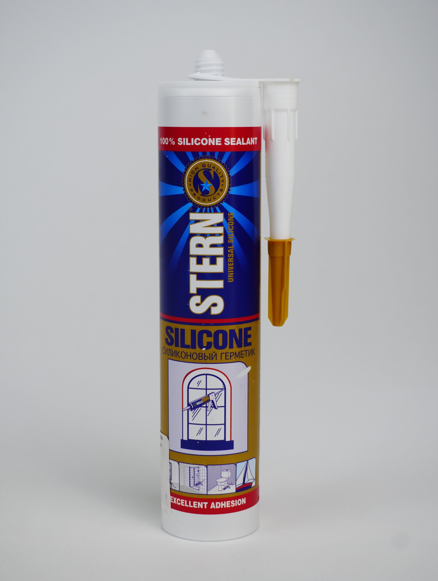 фото STERN Силиконовый герметик 280 мл универсальный, алюминиевый