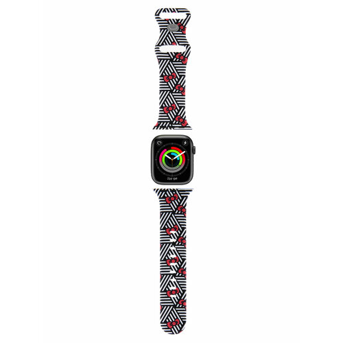 Hello Kitty для Apple Watch 414038 mm ремешок Liquid silicone Bows and Stripes Black 1790₽