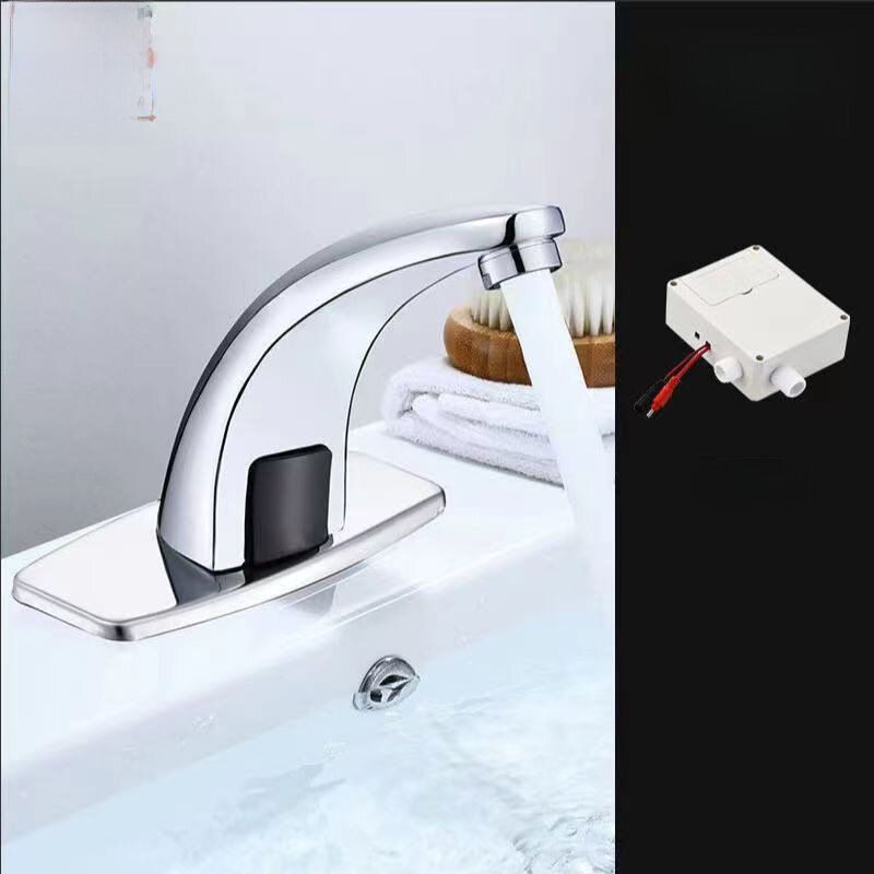 фото Индукционный смеситель для раковины, модель TH203, с аккумулятором, для охлаждения, комплект из 2 предметов, инженерная модель