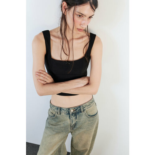фото Блуза befree basic, размер xs, черный