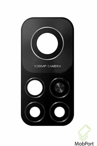 Стекло камеры, для Xiaomi Mi 10T Pro, черное, защитное, 39x20x2 мм